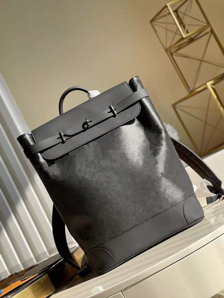 088Высококачественный рюкзак для улицы, кожаные монограммы, холст, винтажные рюкзаки для ноутбуков Eclipse с пряжкой-молнией, роскошные черные, синие O245N