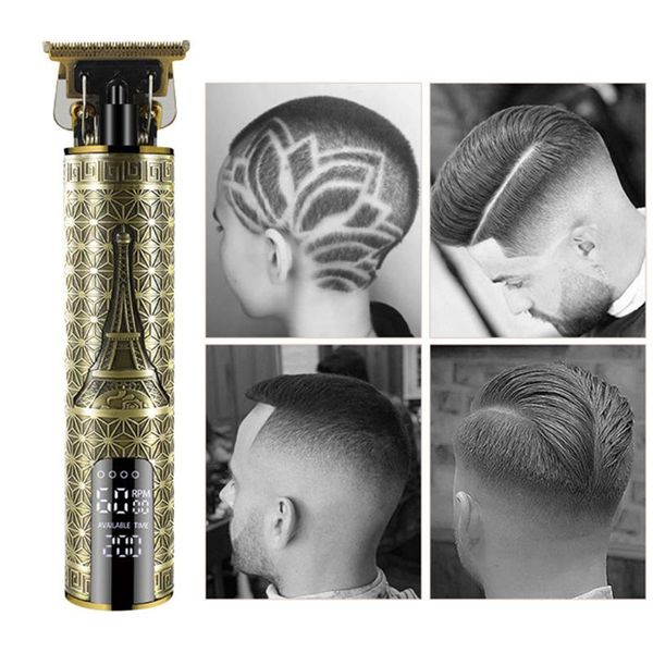 

attachment hair trimmer styling tools hair trimmer cordless electric lcd rechargeable baldheaded cutting machine