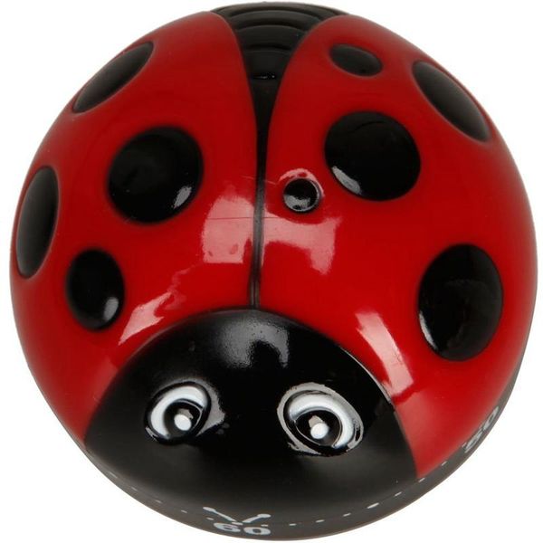 

timers plastic ladybird beetle shape 60 minute kitchen cook cooking timer +cable tie