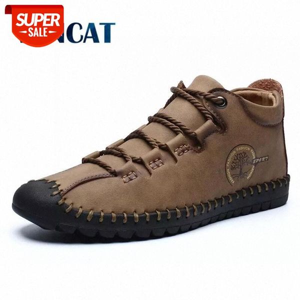 

brand men's ankle boots comfortable breathable men's leather boots fashion autumn outdoor non-slip men casual shoes #mc0q