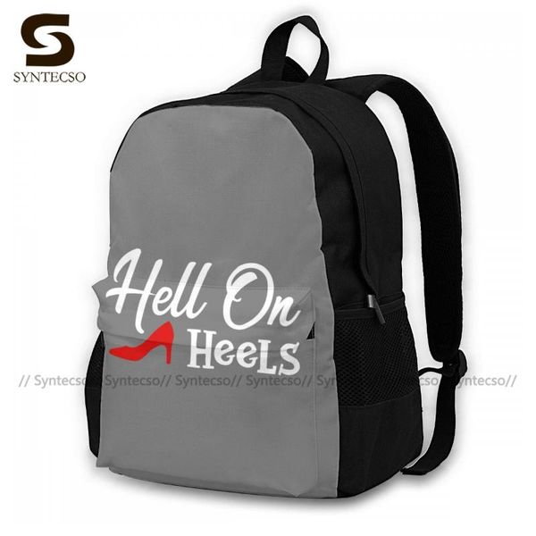 

hell girl backpacks print novelty polyester backpack workout tourist bags
