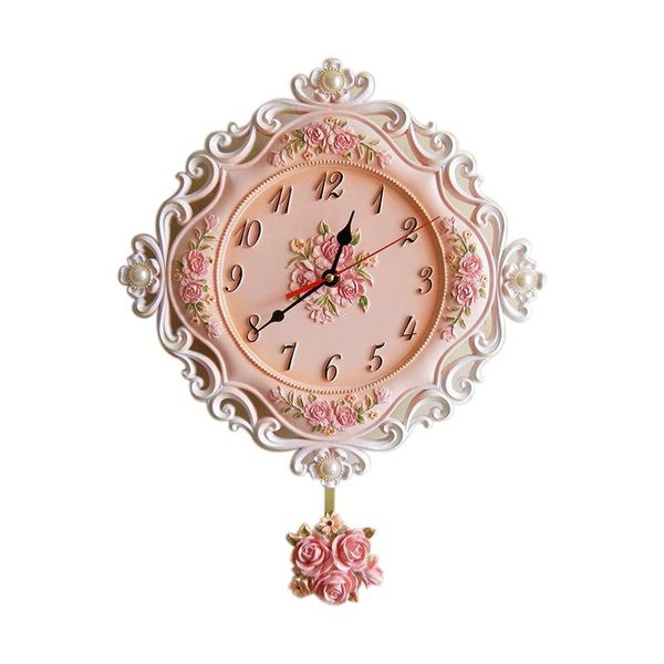 

wall clocks luxury retro vintage clock antique big wood nordic creative living room classic reloj pared home decor ea60wc