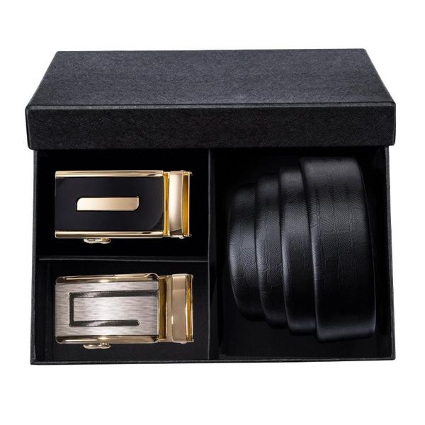 

belts men genuine leather belt luxury designer automatic buckle cowskin fashion male strap for jeans dibangu, Black;brown