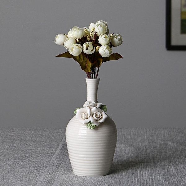 

vases nordic whorl flower ceramic vase home decoration modern art plant holder desk hydroponics device room decor