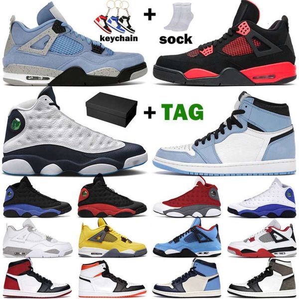 

mens basketball shoes 4s red thunder black cat white sail 1s university blue military dark mocha 13s flint obsidian bred men wome yuduojiaju