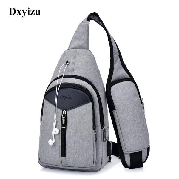 

waist bags dingxinyizu brand canvas chest pack men messenger for women casual travel rucksack flap male sling shoulder strap back