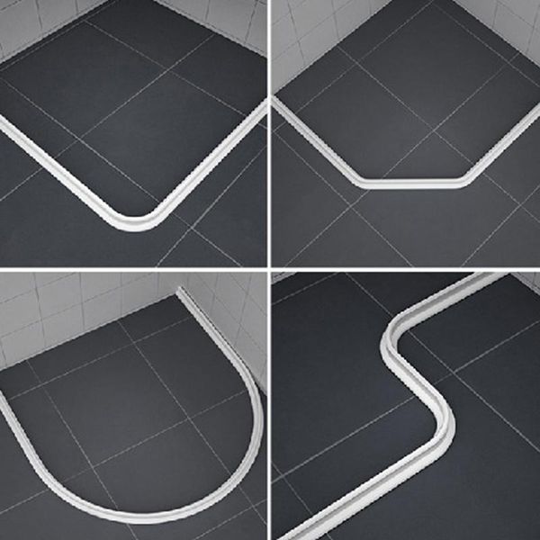 

bath mats 1pc gray water retaining strip collapsible shower threshold dam barrier and retention system 1m