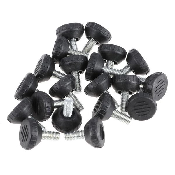 

20pcs furniture foot height adjustment foot screw adjustment leveling black