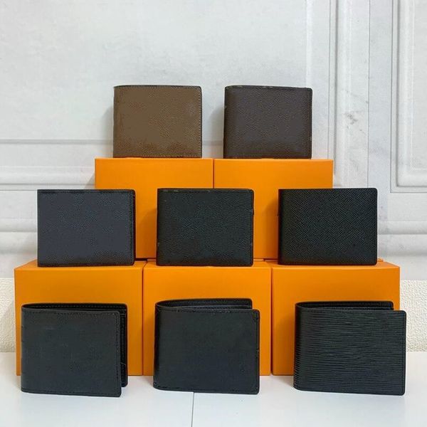 

men classic wallet designer short for women colourful card holder original box lady zipper pocket coin purse, Red;black