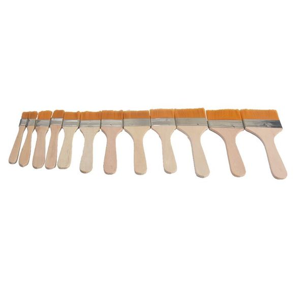 

gift sets 12pcs/set gouache with wood handles watercolor barbecue nylon wall decor oil painting for children home tool paint brush