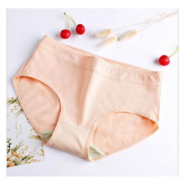 

women's panties 4pcs/set oem ladies briefs wormwood inner underwear 50s cotton quality antibacterial femme's mid-waist wholesale, Black;pink