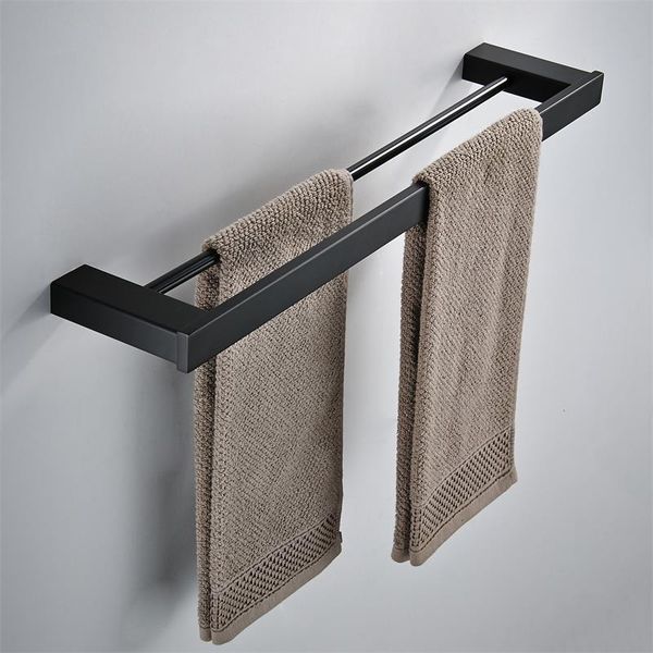 

towel racks bathroom accessories double wall mounted 304 stainless steel