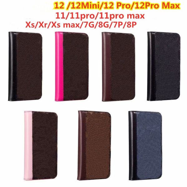 

classic phone case for iphone 12 mini 12pro 11 11pro x xs max 8 7 plus folio leather tpu protection cover for iphone12 7plus 8plus