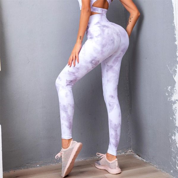 

yoga outfit melody seamless leggings women tie dye sports pants high waisted running athletic slim gym