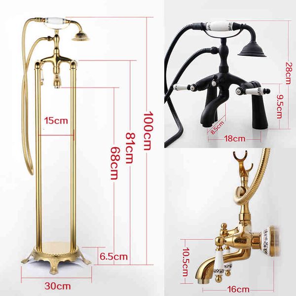 

other faucets, showers & accs floor stand bathtub faucets with hand shower standing bath tub faucet cold water mixer tap els9120 w