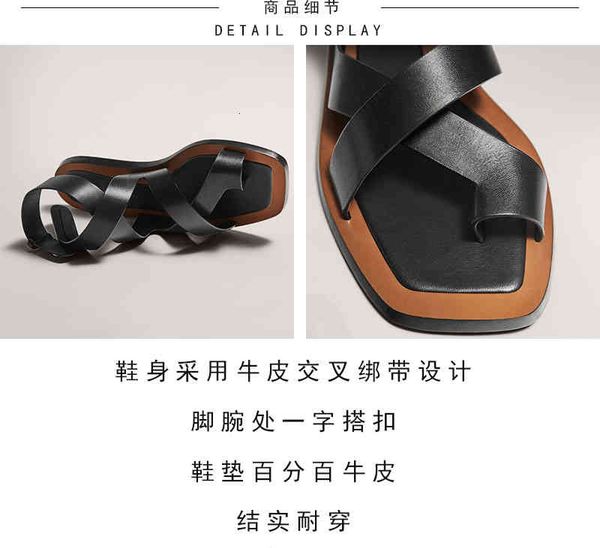 

dress shoes withered english summer sandals simple genuine leather bandage roma retro smooth female shoes xtbz, Black