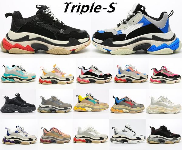 

triple s men women running shoes paris 17fw platform sneaker fashion womens mens trainer man woman des chaussures luxury designer shoe train