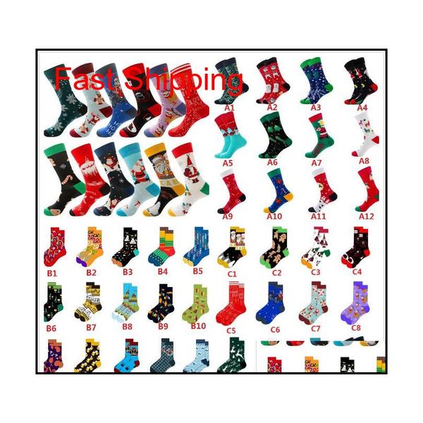 

39 styles sell christmas sock letter printed knee medium socks men women christmas tree sock sports jllmyp ffshop2001, Silver