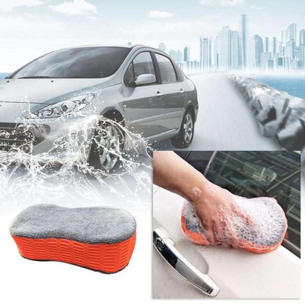 

car sponge vehicle care wash plush brush pad multipurpose auto cleaning tool