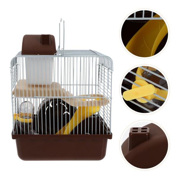 

small animal supplies portable size pet cage castle hamsters double layer house