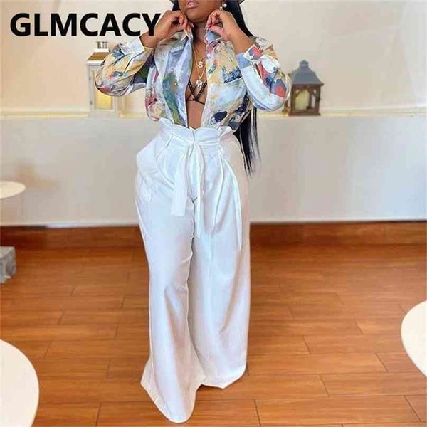 

women high waist plus size oversize wide leg solid casual pants 210925, Black;white