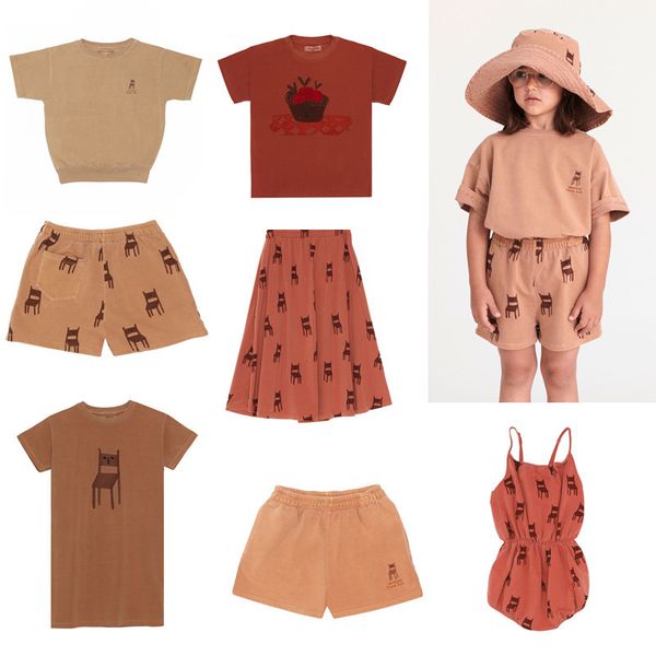 

2021 new kids clothing set weekend boys t shirt shorts matching baby girls fashion es cartoon short sleeve t-shirts tees e03l, White