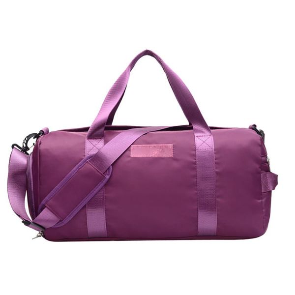 

outdoor bags waterproof nylon travel fitness shoes compartment storage gym bag dry wet separated training yoga sports zipper