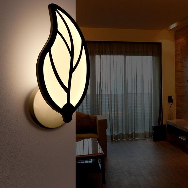 

wall lamps promotion 1 head leaf light led for bedroom home