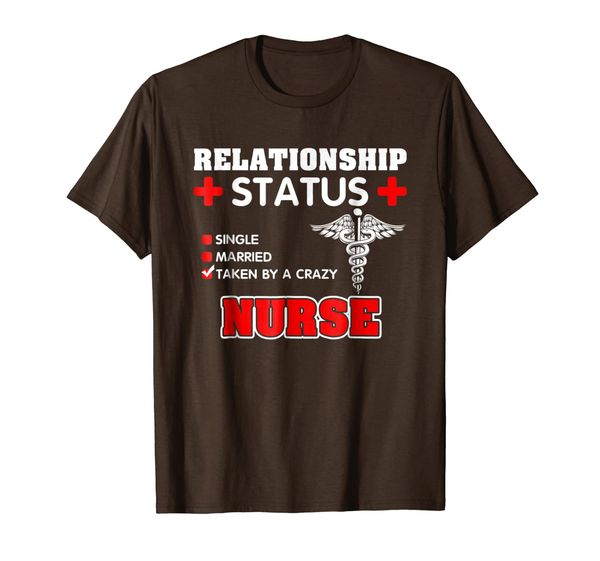 

relationship status single married taken by a crazy nurse 01, White;black