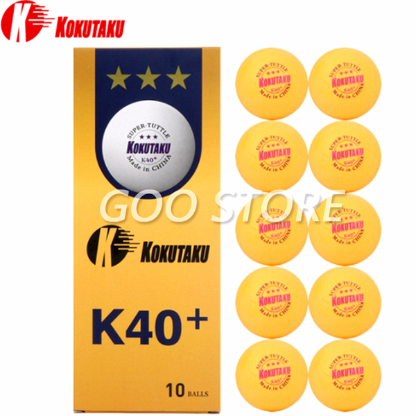 

kokutaku 3 star k40+ table tennis ball professional trianing games seamed abs plastic kokutaku ping pong balls