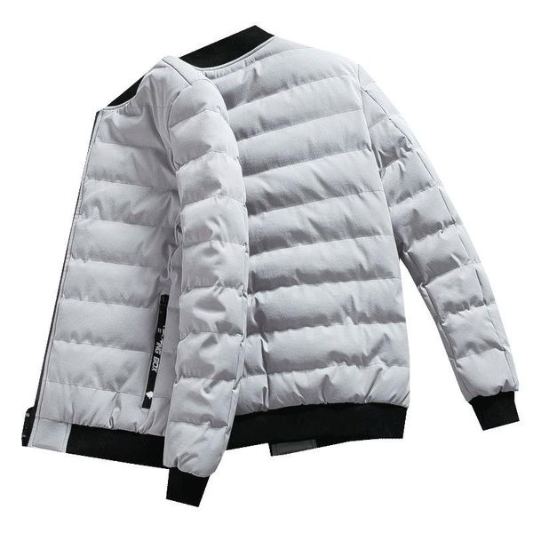 

men's down & parkas 2021 winter korean edition casual warm plus-size cotton-padded men jackets thicken coats overcoat clothes, Black