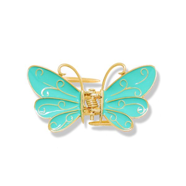 

factory wholesale creative enamel butterfly bangs catch oil dripping insect lovely female crab accessories dish hair clip hea/rtsch/rome