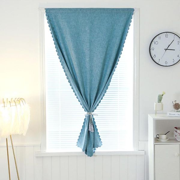 

curtain & drapes yanyangtian lace fringe blackout curtains for living room children's rooms short window tulle blinds