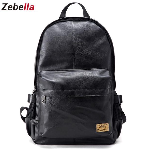 

backpack zebella brand vintage men backpacks pu leather school women bags teenager casual laptravel shoulder mochila rucksack