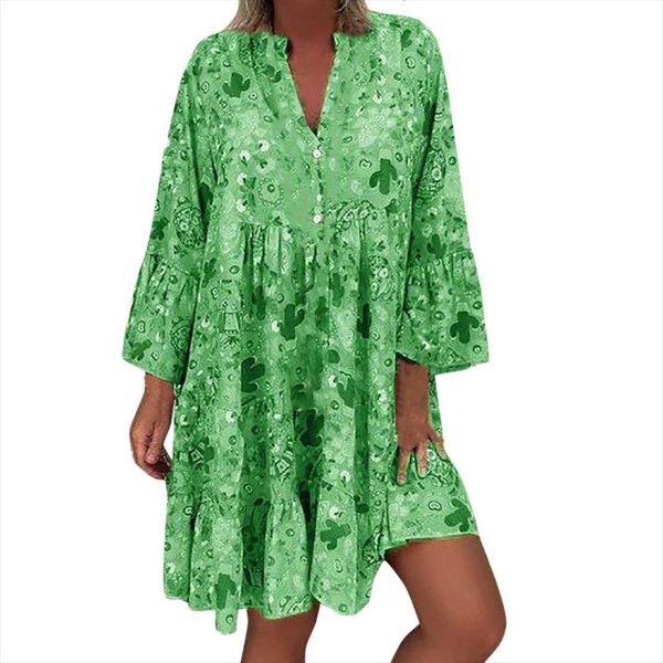 

harajuku loose print women dress three quarter sleeve mini summer ropa mujer vetements robe ete, Black;gray