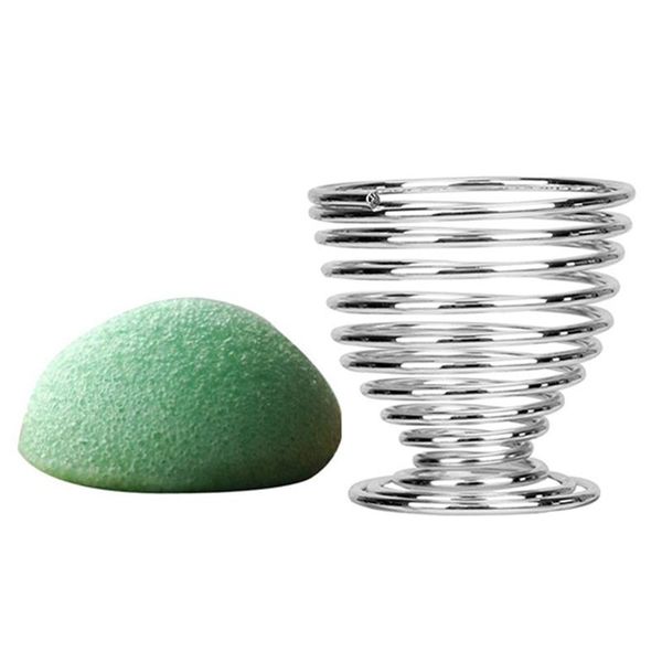 

hooks & rails konjac konnyaku jelly fiber face makeup wash pad with beauty sponge blender holder