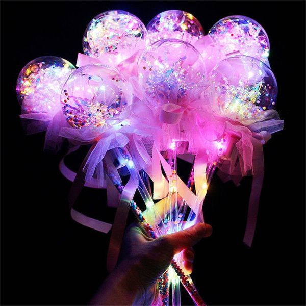 

light-up magic ball wand glow stick witch wizard party favor led magic wands rave toy for birthday halloween chirstmas decor