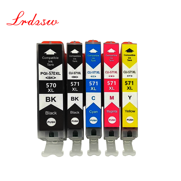 

570xl pgi570 570xl pgi-570 cli-571 compatible ink cartridge for canon pixma mg5750 mg5751 mg5752 mg5753 mg6850 printer