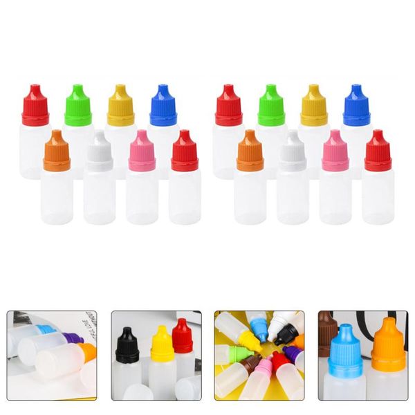 

storage bottles & jars 50pcs empty translucent squeezable dropper eye liquid