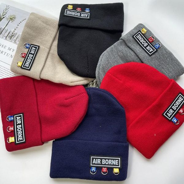 

beanie/skull caps shatangju autumn solid warm skullies beanies female knitted hat ladies girls winter hats crochet women's beanie 2021, Blue;gray