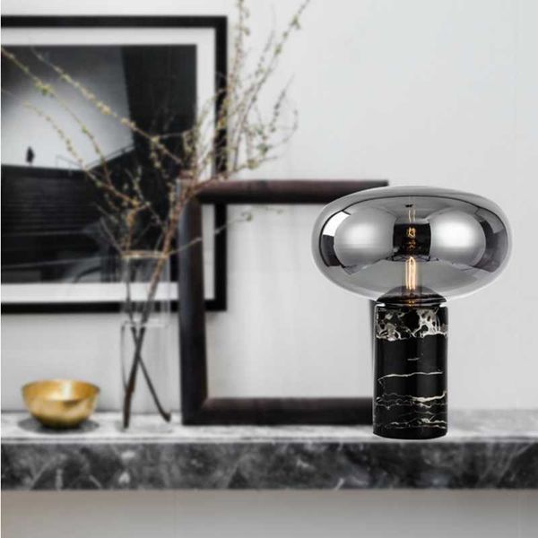 

table lamps light luxury simple post-modern creative marble lamp nordic bedroom bedside model room designer