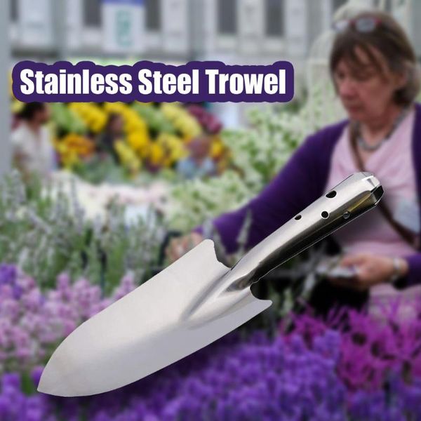 

spade & shovel stainless steel trowel garden tools , gardening potting soils scoop, hand diggers