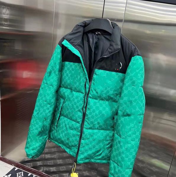 

2021men's classic down jacket winter overcoat r parker ladies letter flower jackets luxury streetwear, Black;brown