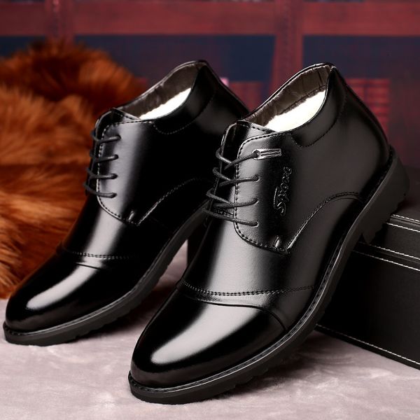 

winter warm snow ankle boots for business men shoes of rtg5 dress ca0k, Black