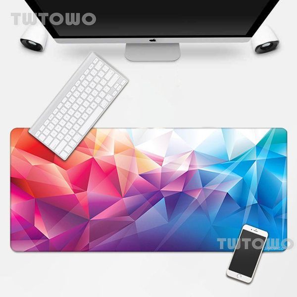 

mouse pads & wrist rests art polygon pad large hd keyboard deskgamer mousepad mat soft home laptop