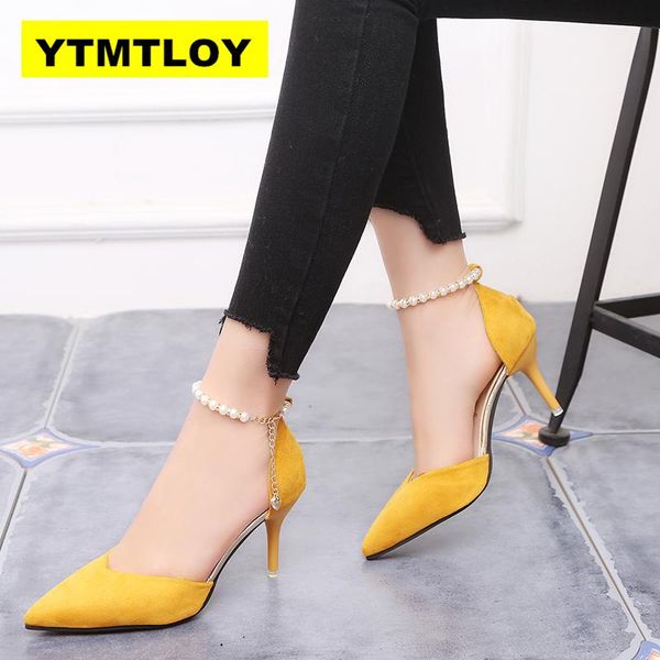 

dress shoes female fashion hollow with sandals summer korean version breathable women pumps high heel wedding, Black