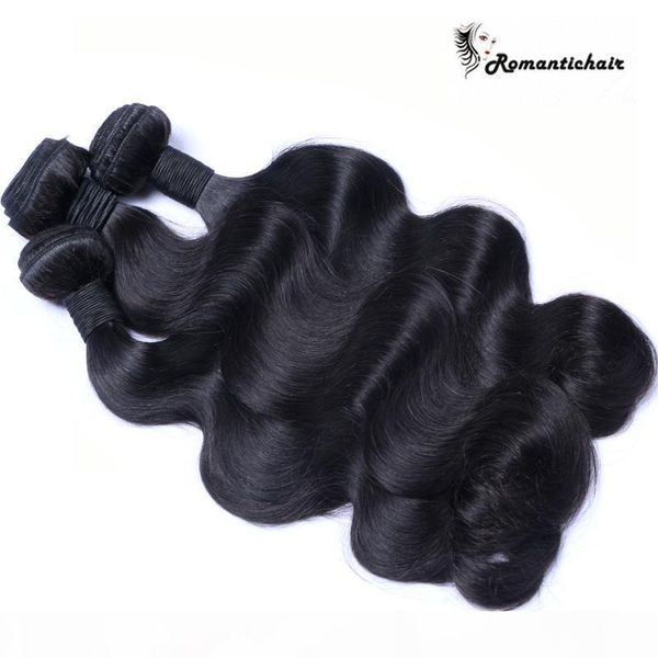 

brazilian hair unprocessed human hair weaves peruvian malaysian indian cambodian hair extensions body wave bundles 3 4 pcs quality, Black