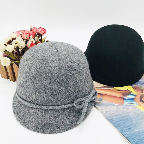 

2021 new wool hat soft short brim tweed baseball winter sport outdoor cap 56-59cm adjustable ve4c, Blue;gray