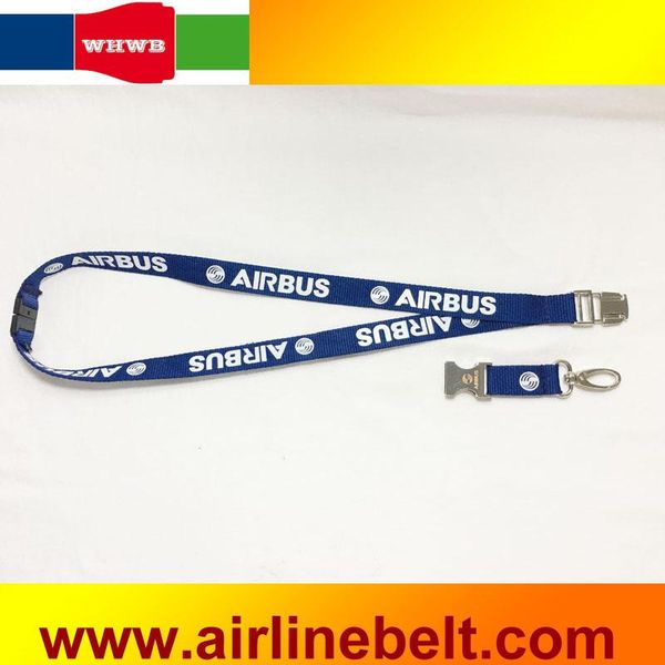

safety belts & accessories airbus lanyards for pilot flight crew's license id card holder boarding pass cotton string sling metal buckl