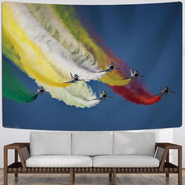 

tapestries foggy colorful tapestry rainbow bomb wall hanging parade 3d printing home room carpets dorm decor